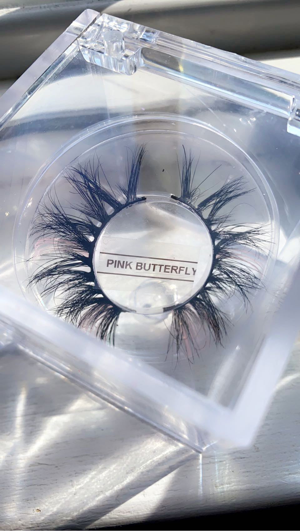 Pink Butterfly - Lashes w/ a Splash